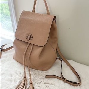 Tory Burch Taupe Backpack